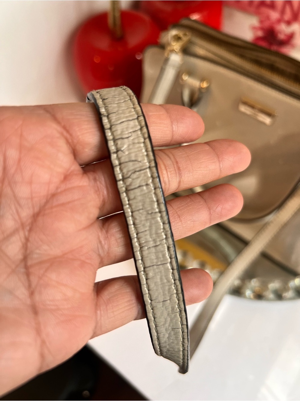 kate spade gray Patent Leather Satchel with Gold Hardware crossbody bag - Picture 17 of 17